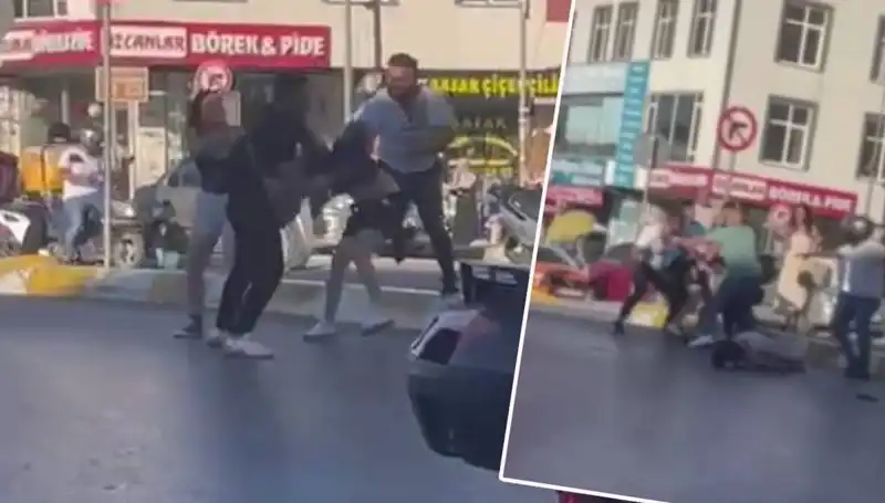 Esenyurt'ta Motosikletli Kadınlara Yapılan Saldırı Şok Etti!