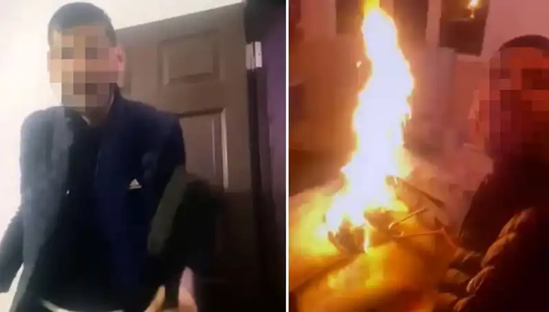 Sosyal Medyadan Canlı Yayın Yaptı, Annesi ile Yaşadığı Evi Ateşe Verdi