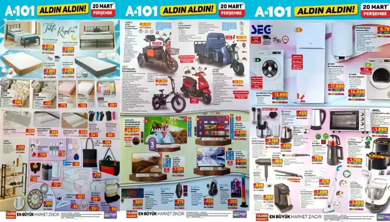A101 Aktüel İndirim Kataloğu: 20 Mart 2025'te Elektronik Mutfak Ürünlerinde Kaçırılmayacak Fırsatlar!